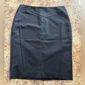 Worthington Black Pencil Skirt with Front Paneling